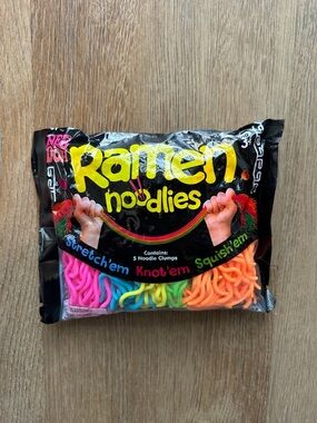 Ramen Noodlies Stretchy Sensory Toy - Neon Multi-Color